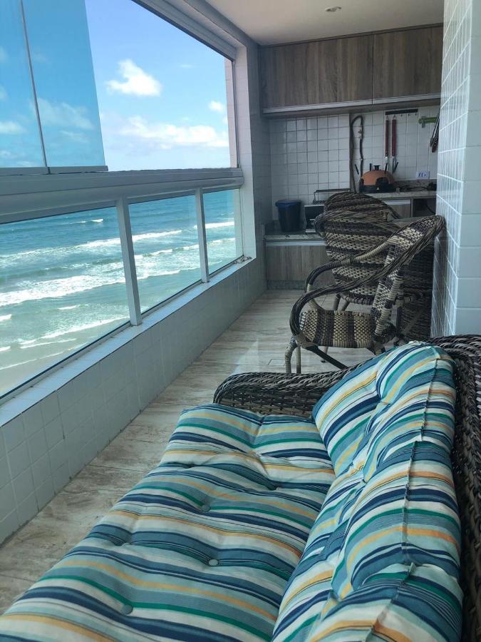 Mongagua Com Vista Para O Mar Pe Na Areia 外观 照片